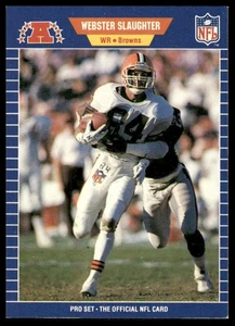 1989 Pro Set #84 Webster Slaughter Cleveland Browns - Picture 1 of 2