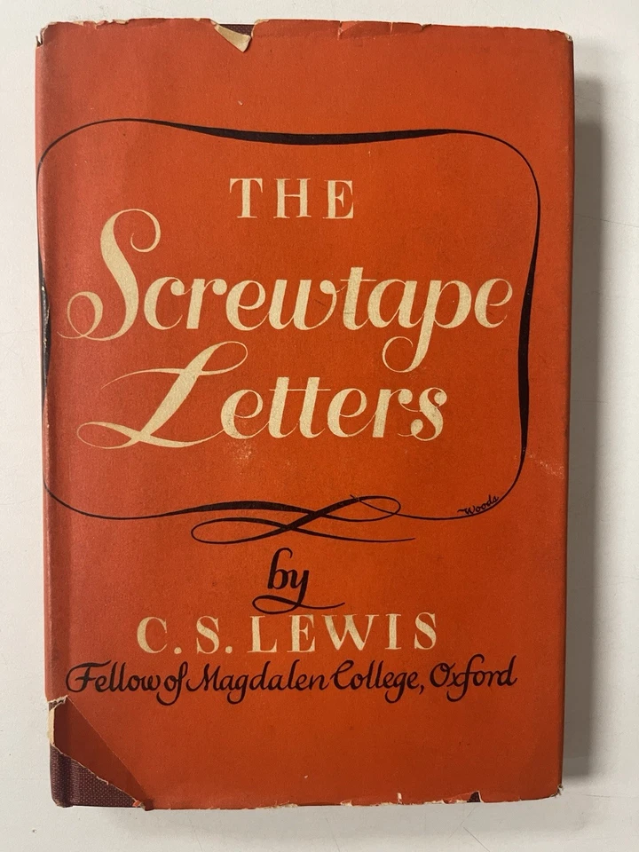 The Screwtape Letters CS Lewis 1956 24th printing HC Fair - Image 1 of 4