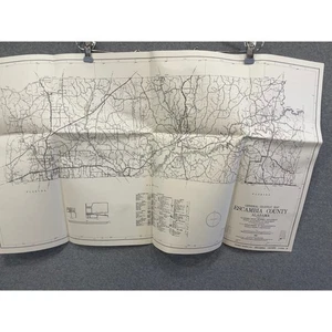 VTG 1969 General Highway Map Escambia County Alabama 31" x 18" Brewton Atmore - Picture 1 of 4