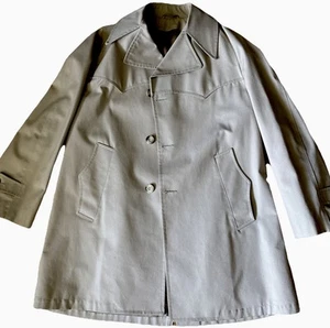 Vintage 1960s/1970s Men’s Great Dane Beige Trench Coat Size Sz M Quiet Luxury  - Picture 1 of 8