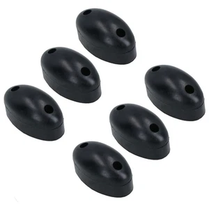 Tope de almohadilla de parachoques de goma ovalada de 38 mm para remolques de camiones caja de caballos 6 piezas - Imagen 1 de 7