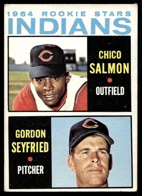 1964 Topps Rookie Stars (Chico Salmon / Gordon Seyfried) #499 RC Indians - Image 1 of 2