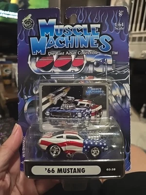 1969 ☆Estrellas ☆ Rayas☆ Boss 302 Ford Mustang Muscle Machines Coche 1:64 03-37 EE. UU. Foto 1 de 3