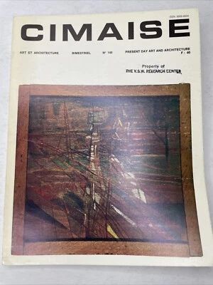 Vintage RARE 1980 Cimaise Magazine No 145 French Art + Architecture F8 - Image 1 of 4