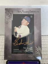 BRANDON NIMMO RC  2019 TOPPS ALLEN GINTER X SILVER FRAME GOLD INK AUTO /5