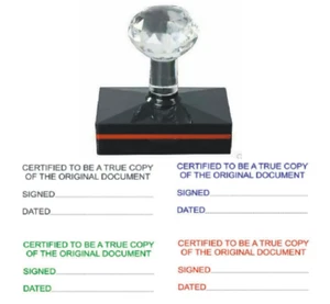 Sello de goma flash autoentintado legal certificado para ser una verdadera copia 75x35 mm NUEVO - Imagen 1 de 1
