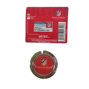 Cuelga Bolso de mesa Atletico de Madrid Producto Oficial Futbol Ropa Moda gancho - Picture 1 of 4