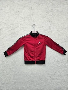 Jordan Boys Toddler Sweatshirt 4T Red Polyester Long Sleeve Full Zip Active - Picture 1 of 17