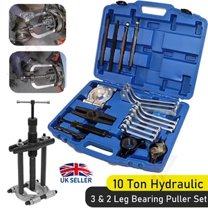 10 Ton Professinal Hydraulic Gear Jaw Puller Bearing Seperator Puller Set Kit - Picture 1 of 19