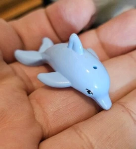 LEGO Bright Light Blue Friends Jumping Dolphin Animal with Blue Eyes C16-4 - Picture 1 of 7