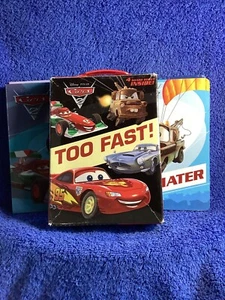 Disney Pixar Cars 2 Too Fast 4 libros de tablero Mater, Finn, Racer & Chaser, McQueen. - Imagen 1 de 14