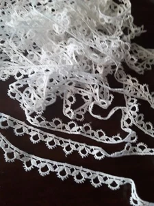 dentelle ancienne blanc 1.00mX1.CM # lace - Picture 1 of 2