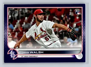 2022 Topps Update Series Purple Meijer RC #US306 Jake Walsh St. Louis Cardinals - Picture 1 of 2