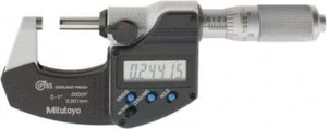 Mitutoyo 293-348-30 IP65 Rated Coolant-Proof Micrometer 0 to 1" (0-25.4mm) Range - Picture 1 of 4