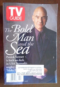 TV GUIDE March 7 1998 The Bold Man and the Sea PATRICK STEWART-Dawsons Creek-JAG - Picture 1 of 3