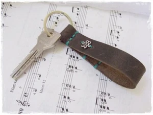 Infinity Knoten Schlüsselanhänger MASSANFERTIGUNG Shrvatsa Keychain Wikinger Keyfob Endlosknoten - Bild 1 von 17