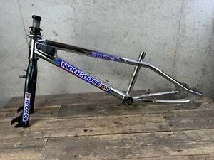 Mongoose Pro Sniper 20” Bmx Frame And Fork Old Mid School Vintage Chrome - Picture 1 of 22