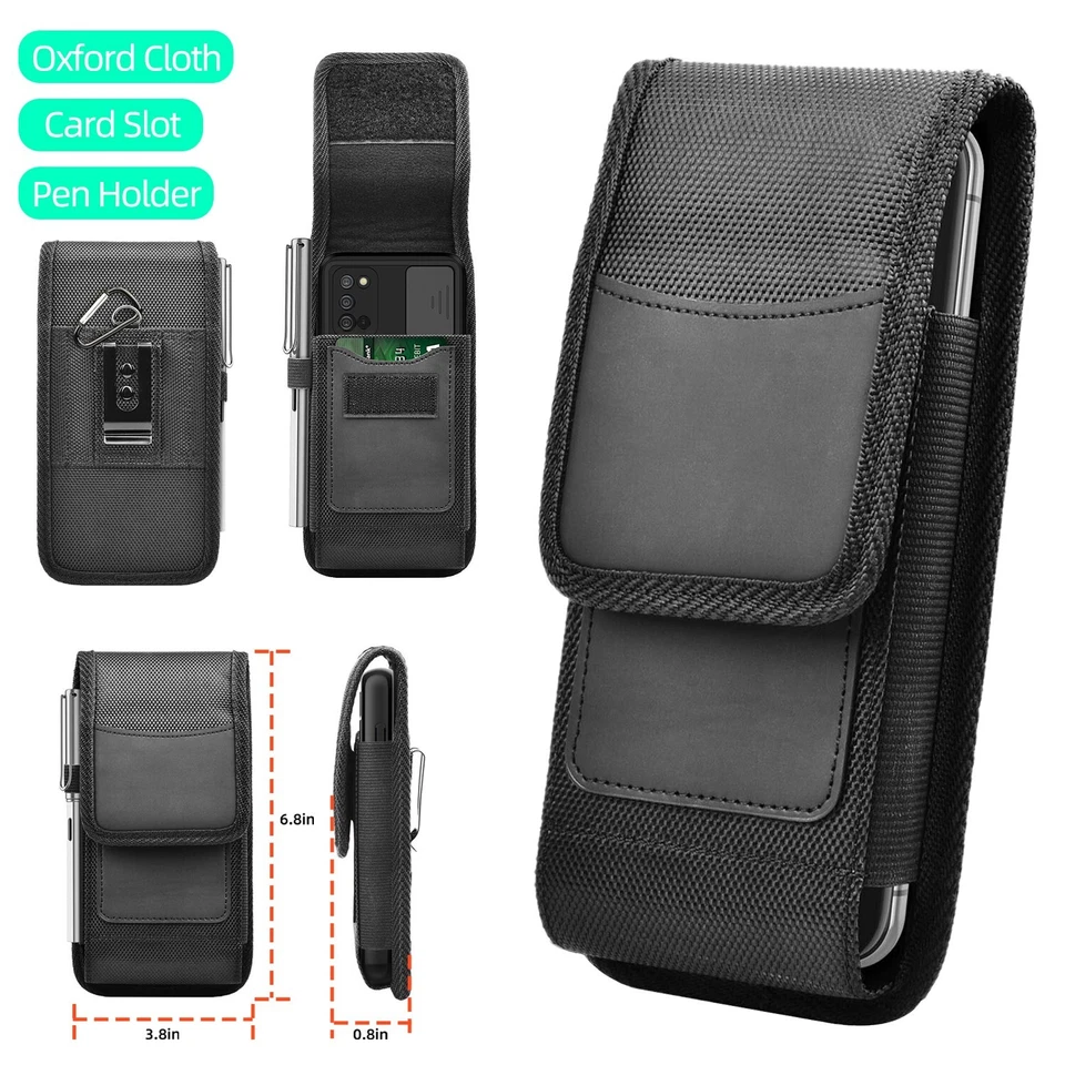 Phone Holster With Card Slot - Belt Clip Pouch For Samsung S23/S22/S21 Ultra USA - Image 1 of 4