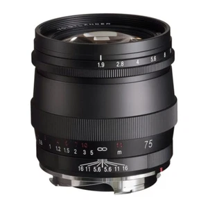 【New】Voigtlander ULTRON 75mm F1.9 MC VM Lens for Leica M -Matte Black Paint - Picture 1 of 7