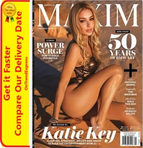 MAXIM Australia Magazine April 2025 Issue 165 Katie Key 50 Years of BMW Art - Picture 1 of 5
