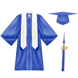 Preschool and Kindergarten Graduation Cap Gown Stole Package 2025 Tassel Set ... - Picture 1 of 7