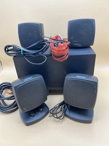 Altec Lansing ACS54 Surround Sound Media Computer Speakers (4), Subwoofer TESTED - Picture 1 of 1