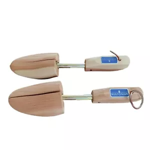 Vintage Pair Bostonian Solid Wooden Wood Cedar Shoe Shapers Stretchers Men's S. - Picture 1 of 18