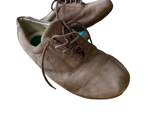 SAS Oxford-Schuhe Damenschuhe Größe 8,5 Tripad Whisper bequem Wildleder hellbraun Schnürschuhe - Bild 1 von 4