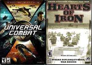 Universal Combat & Hearts of Iron Pc New XP 2 Great Combat Simulator Multiplayer - Picture 1 of 2