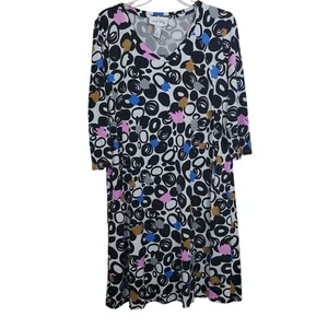 NWT Joseph Ribkoff Dress Colorful Abstract Print Size 10 Modern Cocktail Party - Picture 1 of 11