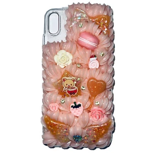 Decoden Phone Case Rilakkuma Macaron Strawberry Rose Candy Angel iPhone XS Max - Picture 1 of 1