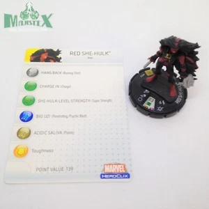 Heroclix Web of Spider-Man Set Red She-Hulk #053 ¡Figura súper rara con tarjeta! - Imagen 1 de 1