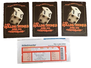 3 Rolling Stones Winterland Repro Handbills & Printed 2005 Ticket Hollywood Bowl - Picture 1 of 2