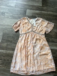 Robe Piper & Scoot taille XXL neuve avec étiquette Anthro Vibes fluide bohème fleurie - Photo 1/8