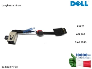 Connettore DC Power Jack PJ870 DELL XPS 13 (9343) (9350) (9360) P7G3 0P7G3 00P7G - Zdjęcie 1 z 1