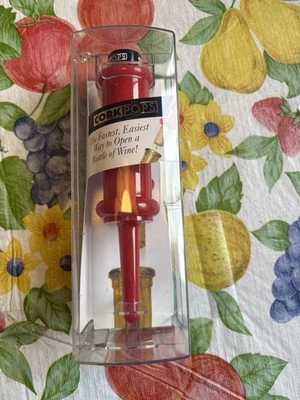 Abridor de botellas de vino tinto Cork Pops con cartucho nuevo en caja Foto 1 de 4