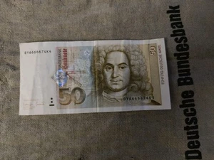 50 Deutsche Mark☘️ 2. Januar 1996 💥 DM Schein Bundesbank - Bild 1 von 2