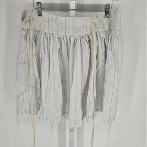 Polo Jeans Company Womens Sz S Mini Skirt A Line White Blue Striped Vintage Y2K - Picture 1 of 4