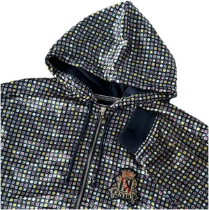 Enyce Y2K 90s Mens XXL Full Zip Hoodie Geometric All Over AOP Streetwear Hip Hop - Picture 1 of 11