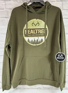 *BRAND NEW* RealTree Green Hoodie Mens Size Large Lightweight Staghorn - Picture 1 of 3