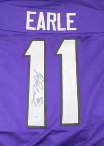 JOJO EARLE HANDSIGNIERTES SIGNED CUSTOM TCU TRIKOT MIT BUILT BY BAMA AUFSCHRIFT   - Bild 1 von 1