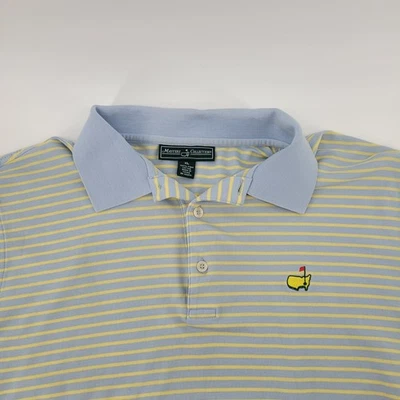 Polo de golf Masters Collection para hombre XL a rayas manga corta golf Augusta Foto 1 de 4