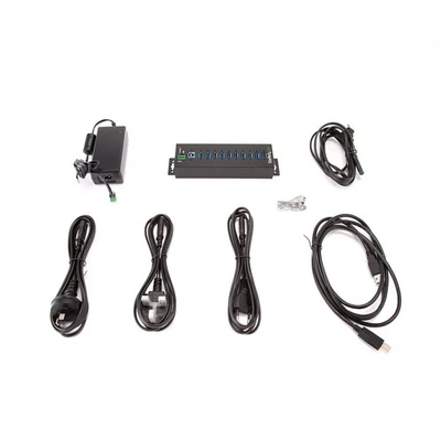 StarTech 10-Port USB 3.0 Hub with Power Adapter - SKU#1971745 - Image 1 of 4