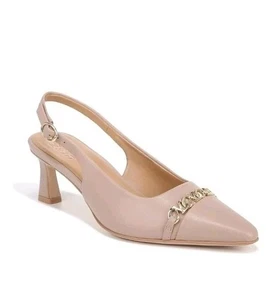 Bomba Naturalizer Dovey Punta Punta Tacón Eslinga Beige Natural Talla 7.5W $130 - Imagen 1 de 16