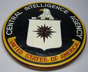 Placa de madera seca horno escritorio podio de sello de la Agencia Central de Inteligencia de la CIA - Imagen 1 de 1