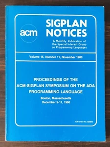Symposium On The ADA Programming Language Proceedings (1980) - Picture 1 of 6