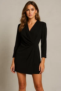 Vestido All Saints Rila para mujer 6 negro Preppy Old Money tranquilo lujo minimalista - Imagen 1 de 19