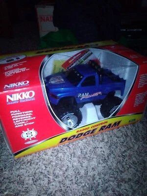 2001 NIKKO RADIO CONTROL DODGE RAM 1500 Blue RC Truck - 20381 New In Box rare - Image 1 of 4