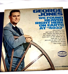 George Jones LP We Found Heaven Right Here On Earth At “4033” Musicor 1966 Mono - Picture 1 of 17