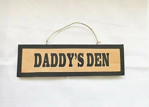 Office Den Room Door Sign Wall Plaque Home Decor Customised Gift For Him Daddy - Picture 1 of 5